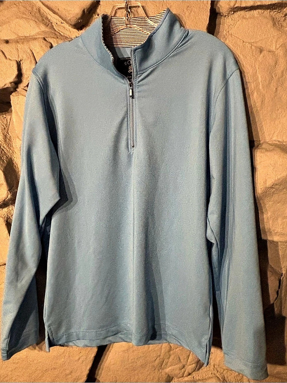 Live Oak Brand Quarter Zip Pullover in Blue Size Small